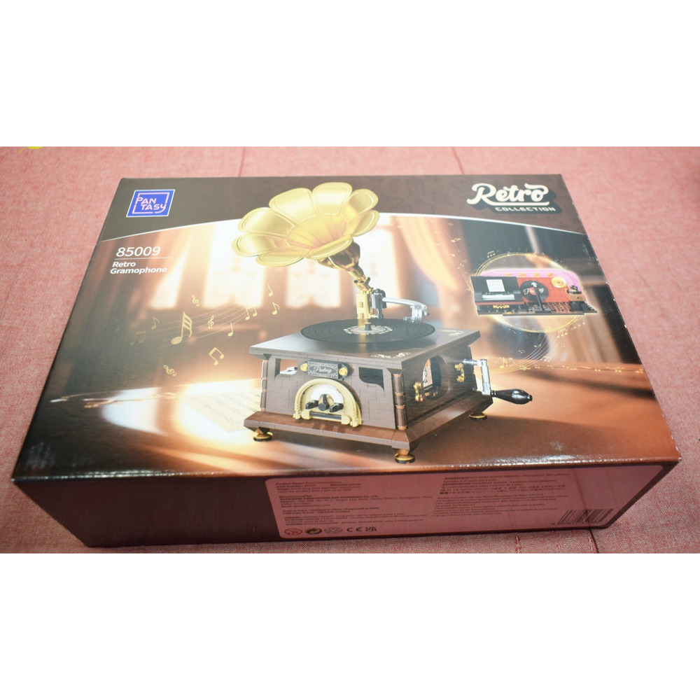 Pantasy Retro Collection Gramophone Buildable Brick Block Set 85009